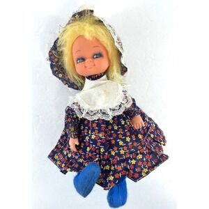 Vintage Windup Doll Animated Pretty Eyes Plays You Light Up My Life Gift